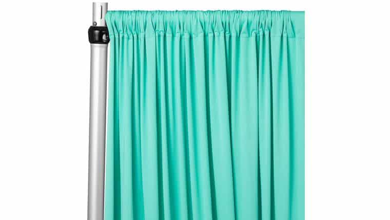 Spandex 4-way Stretch Drape Curtain 12ft H x 60" W - Turquoise | Rental