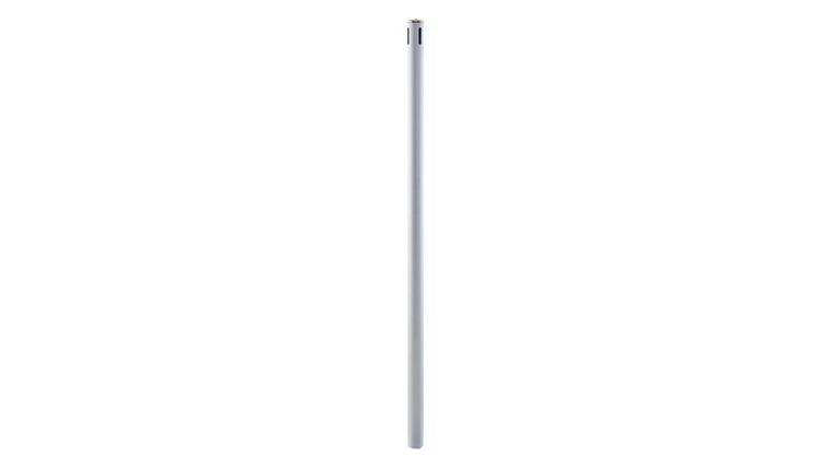 3' x 1.5" D Standard 1 Piece Upright Pipe & Drape Pole - Silver | Rental