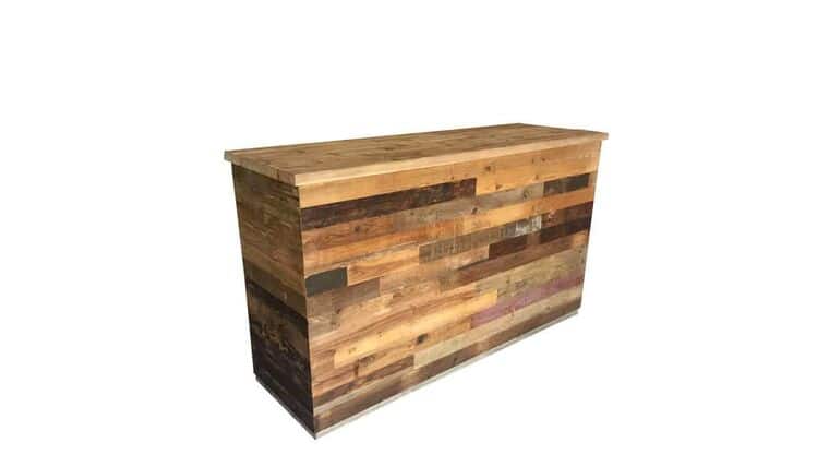 6′ Vintage Wooden Bar | Rental