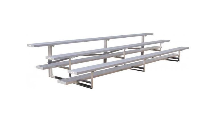 3 Row Tip N Roll Portable Aluminum Bleacher (Seats 30*) - 15' | Rental