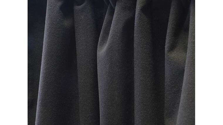 10' Velour Drape Panel - Black | Rental