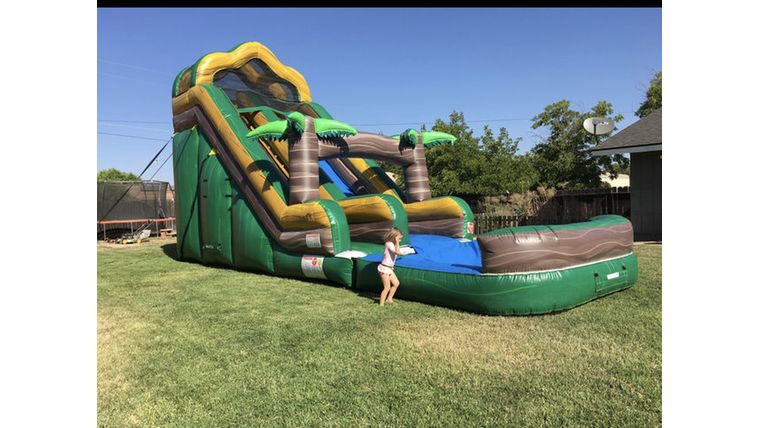 18' Tropical Inflatable Water Slide | Rental
