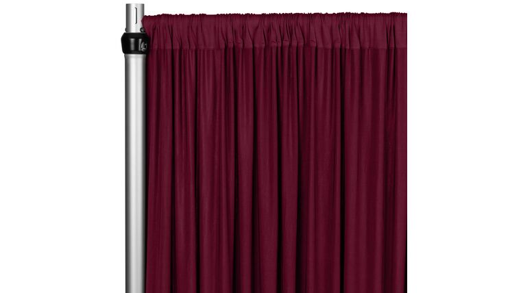Spandex 4-way Stretch Drape Curtain 8ft H x 60" W - Burgundy | Rental