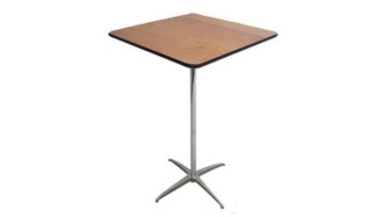 36" Square High Boy Cocktail Table Kit - Wood | Rental