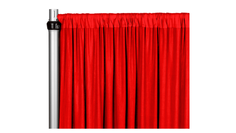 Spandex 4-way Stretch Drape Curtain 12ft H x 60" W - Red | Rental