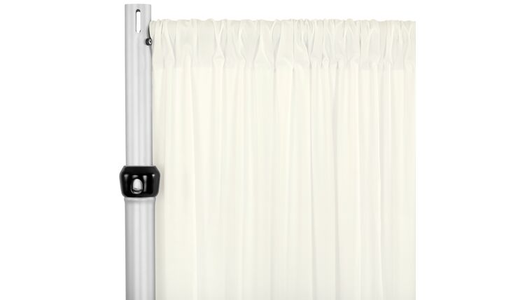 Spandex 4-way Stretch Drape Curtain 14ft H x 60" W - Ivory | Rental
