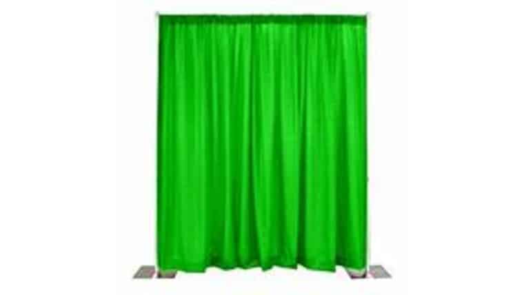 3' Lime Green Banjo Drape | Rental