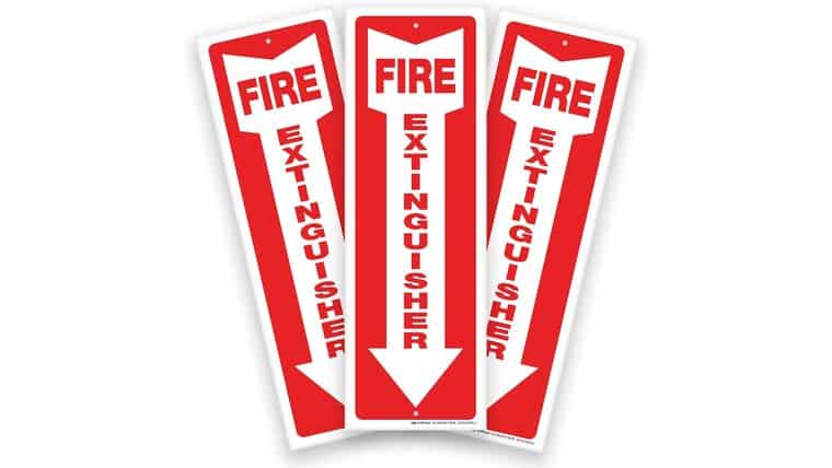 Fire Extinguisher Plastic Signs for Office & Business– 3 Pack 4×12 Inch – 40 mil Thick Polystyrene Plastic, Laminated for Ultimate UV, Scratch, and Fade Resistance, Waterproof. | Rental Fire Extinguisher Plastic Signs for Office & Business– 3 Pack 4×12 Inch – 40 mil Thick Polystyrene Plastic, Laminated for Ultimate UV, Scratch, and Fade Resistance, Waterproof. | Rental