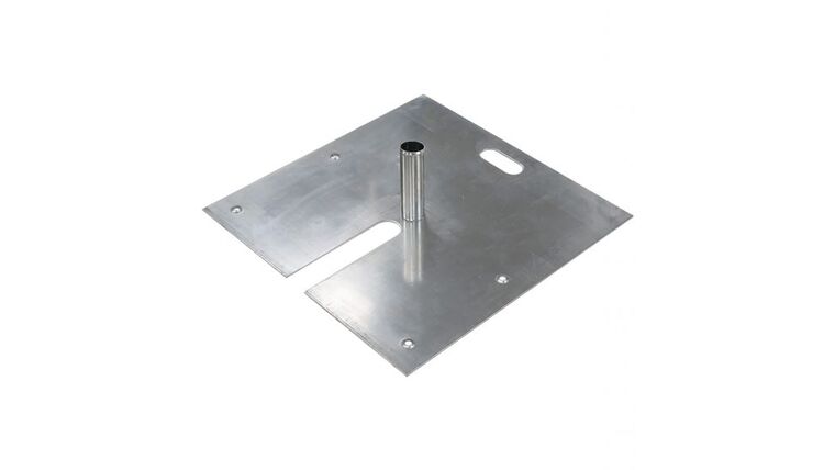 24″ x 24” w/2″ x 16″ Pin Pipe And Drape Stage Base Plate Kit | Rental