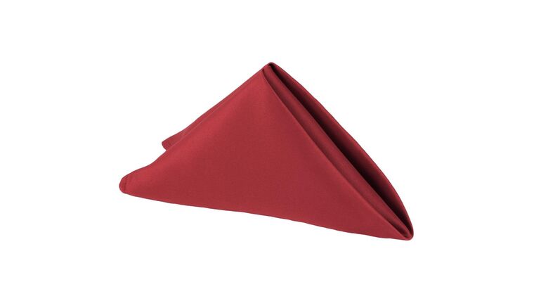 Lamour Satin Napkin 20"x20" - Apple Red | Rental