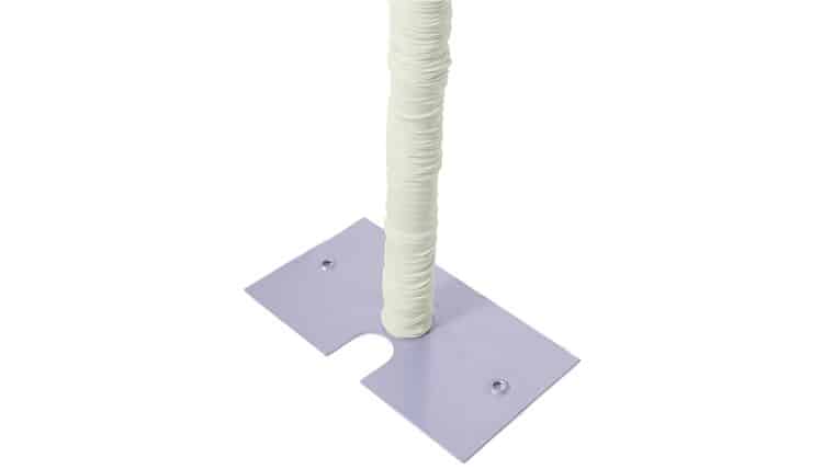 8' x 2" Spandex Pole Cover - Ivory | Rental