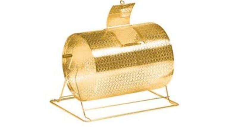 Raffle Drum/Barrel – Large Brass | Rental