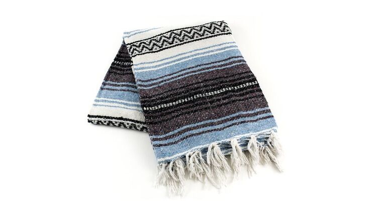 Mexican Blanket - Light Blue | Rental