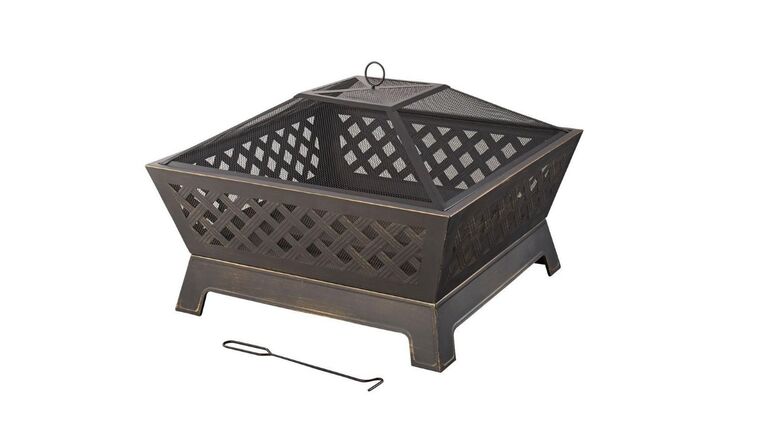 Tipton 34 in. Steel Deep Bowl Fire Pit in Oil Rubbed Bronze | Rental Tipton 34 in. Steel Deep Bowl Fire Pit in Oil Rubbed Bronze | Rental