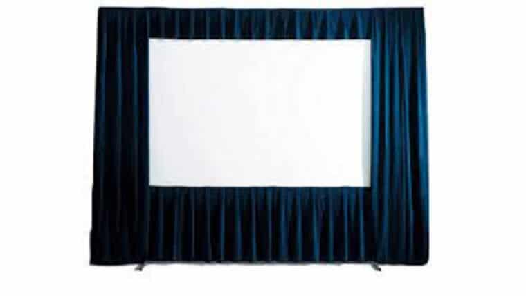7.5' x 10' Fast Fold Projection Video Screen Drape Kit | Rental
