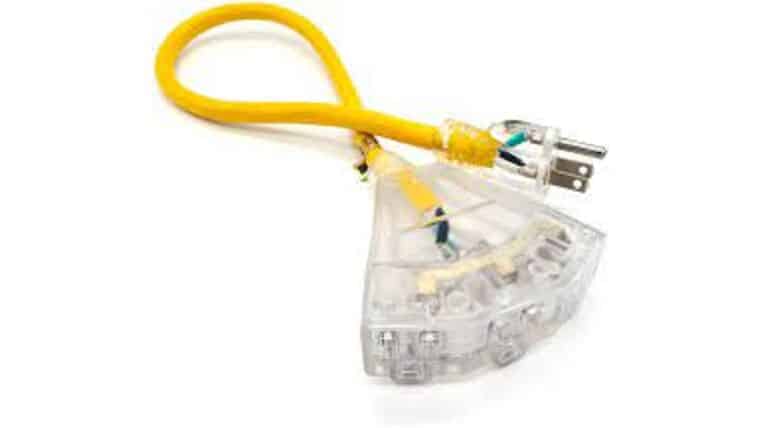 25" - 12/3 3 Way Tri-Trap Power Splitter - Yellow | Rental