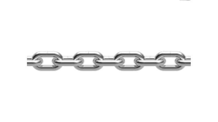 25' Metal Stanchion Chain - Chrome | Rental