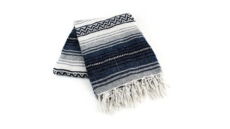 Mexican Blanket - Navy Blue | Rental