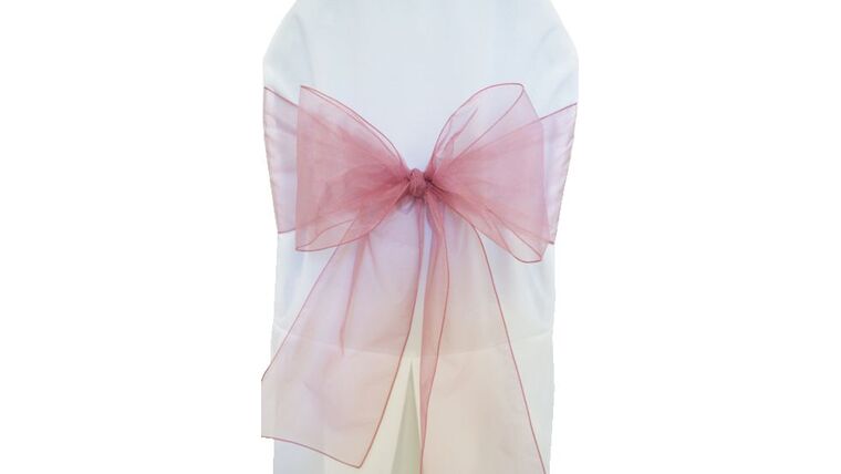 8" x 108" Mauve Organza Sash | Rental