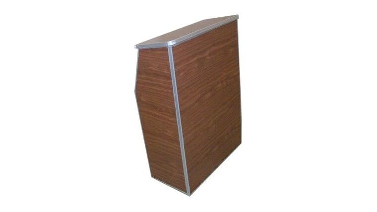 Portable Lecture Podium - Walnut | Rental