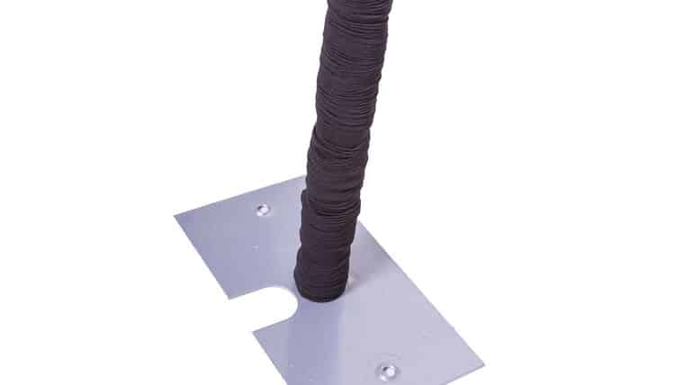 10' x 2" Spandex Pole Cover - Black | Rental