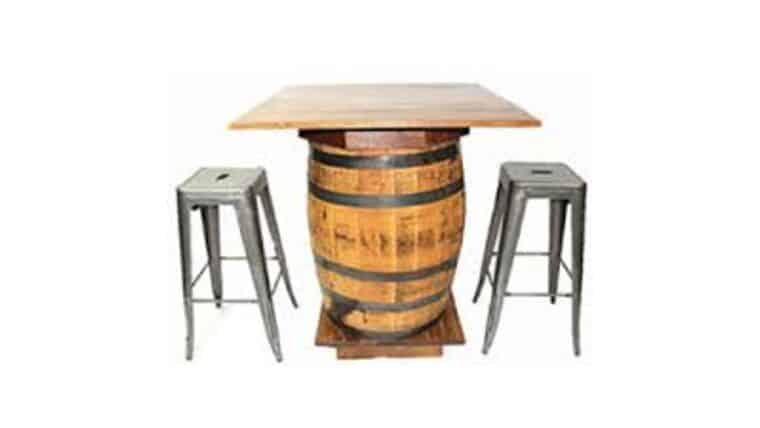 Package – Whisky/Wine Barrel Bistro Table & Chairs | Rental