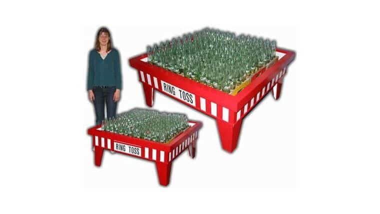 3′ x 3′ Glass Coke Bottle Ring Toss Game | Rental 3′ x 3′ Glass Coke Bottle Ring Toss Game | Rental