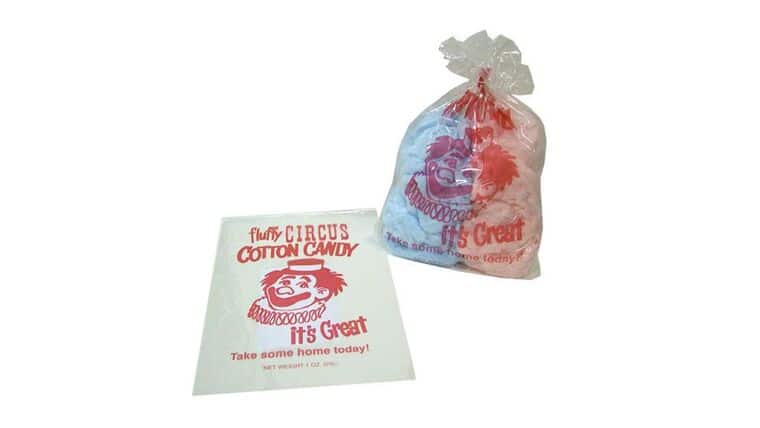 Cotton Candy – Red Clown Cotton Candy Bags | Rental
