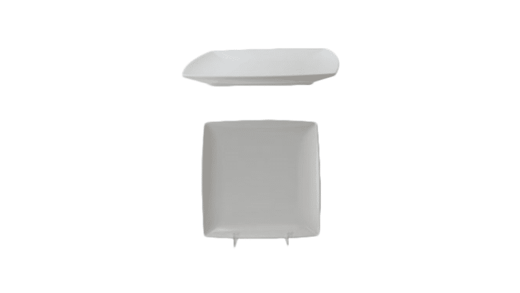 7 1/4" x 7 1/4" Square Plate Melamine (White) | Rental