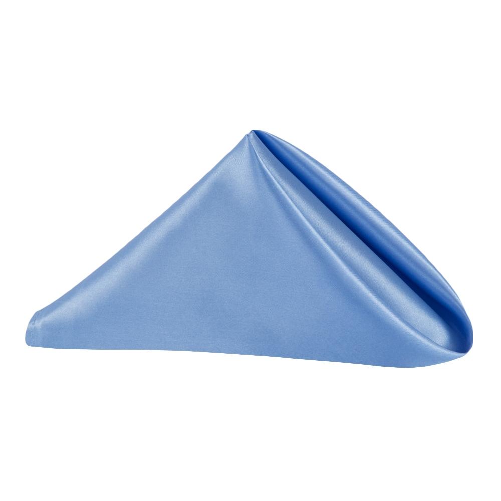 Satin Napkin 20"x20" - Cornflower/Serenity | Rental