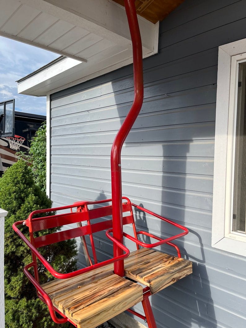 2 Chair Metal Ski Lift Chair | Rental
