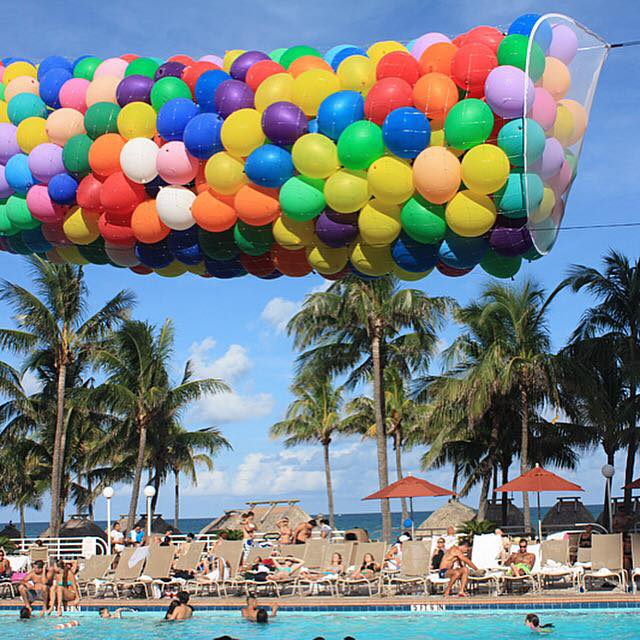 50 Ceiling Balloons (Select Your Colors) | Rental