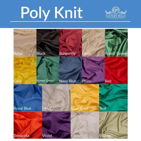40ft Poly Knit Cloth Drape Panel w/ Sewn Rod Pocket (IFR) by Eastern Mills | Rental