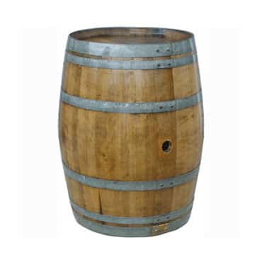 French Oak Wood Barrel w/2″ Hole In Top & Bottom | Rental