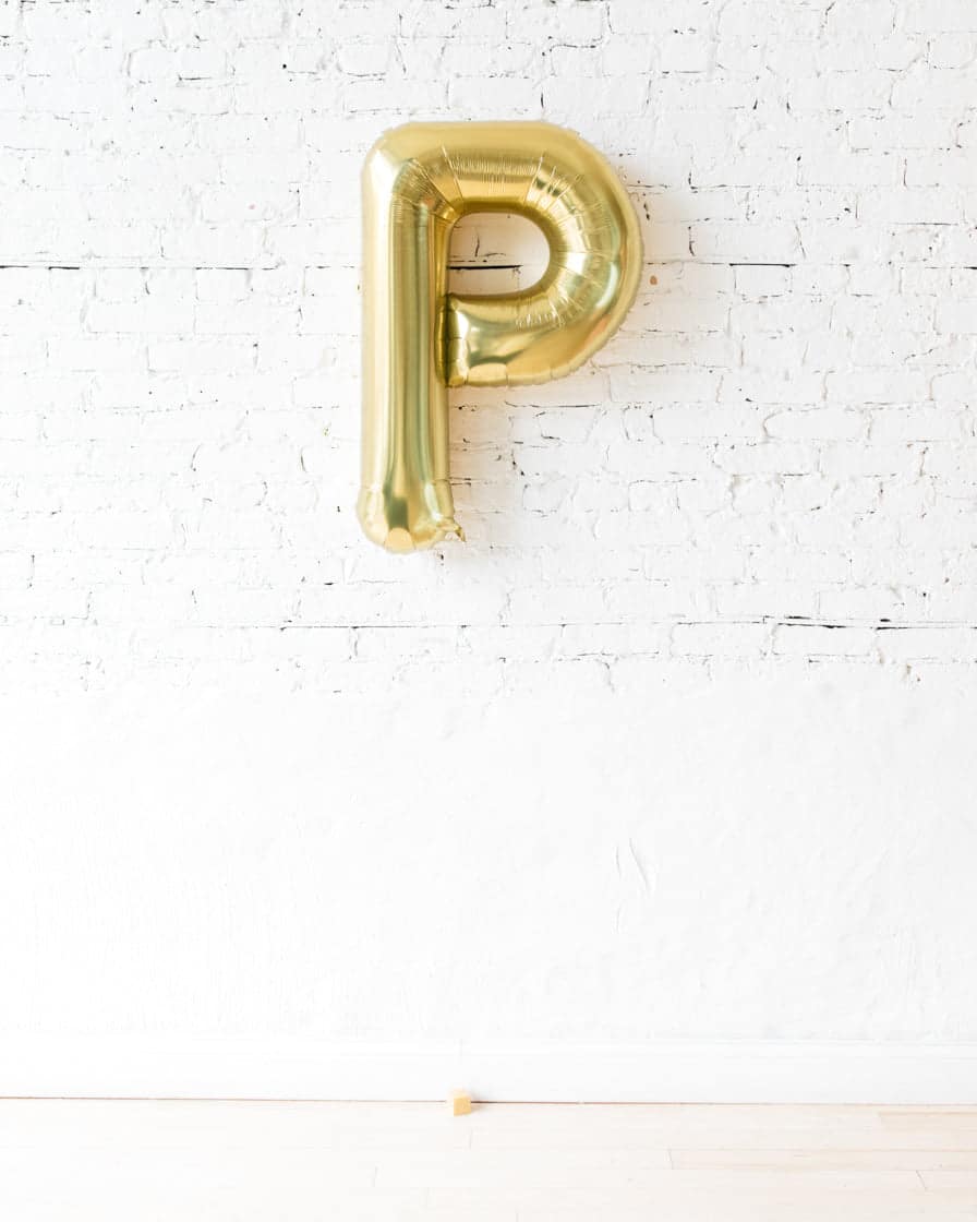 34in Floating Custom Foil Letter | Rental
