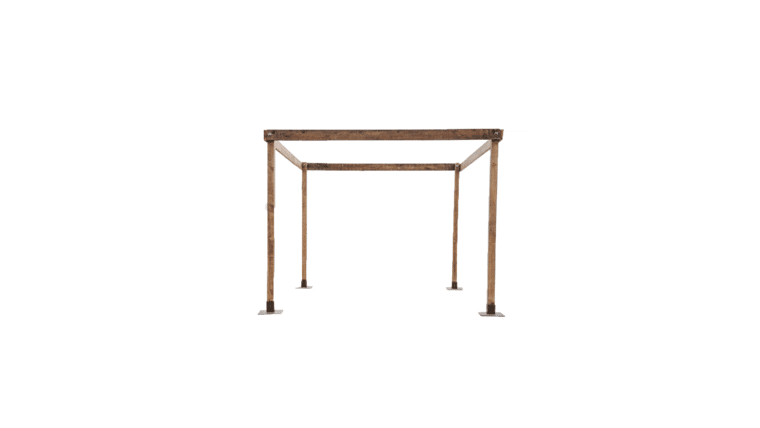 Cabana – 8′ x 10’w x 8’h Honey Brown Rustic Wood Cabana | Rental