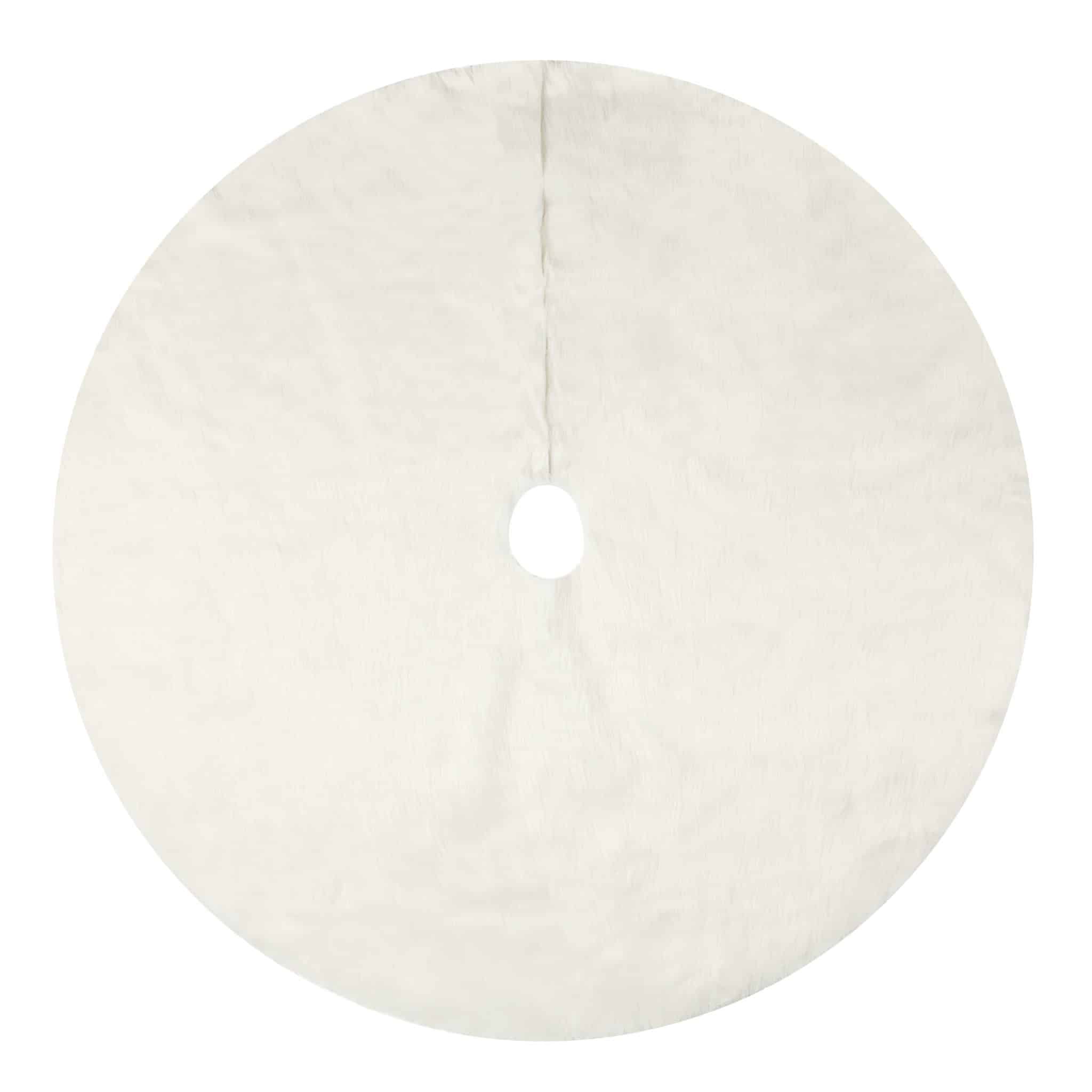 Faux Fur Tree Skirt 60″ Round – White | Rental Faux Fur Tree Skirt 60″ Round – White | Rental