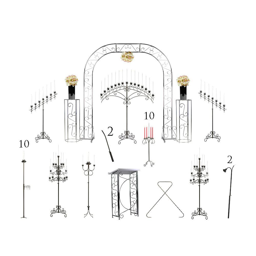 Complete Wedding Package – Traditional Candelabras | Rental Complete Wedding Package – Traditional Candelabras | Rental