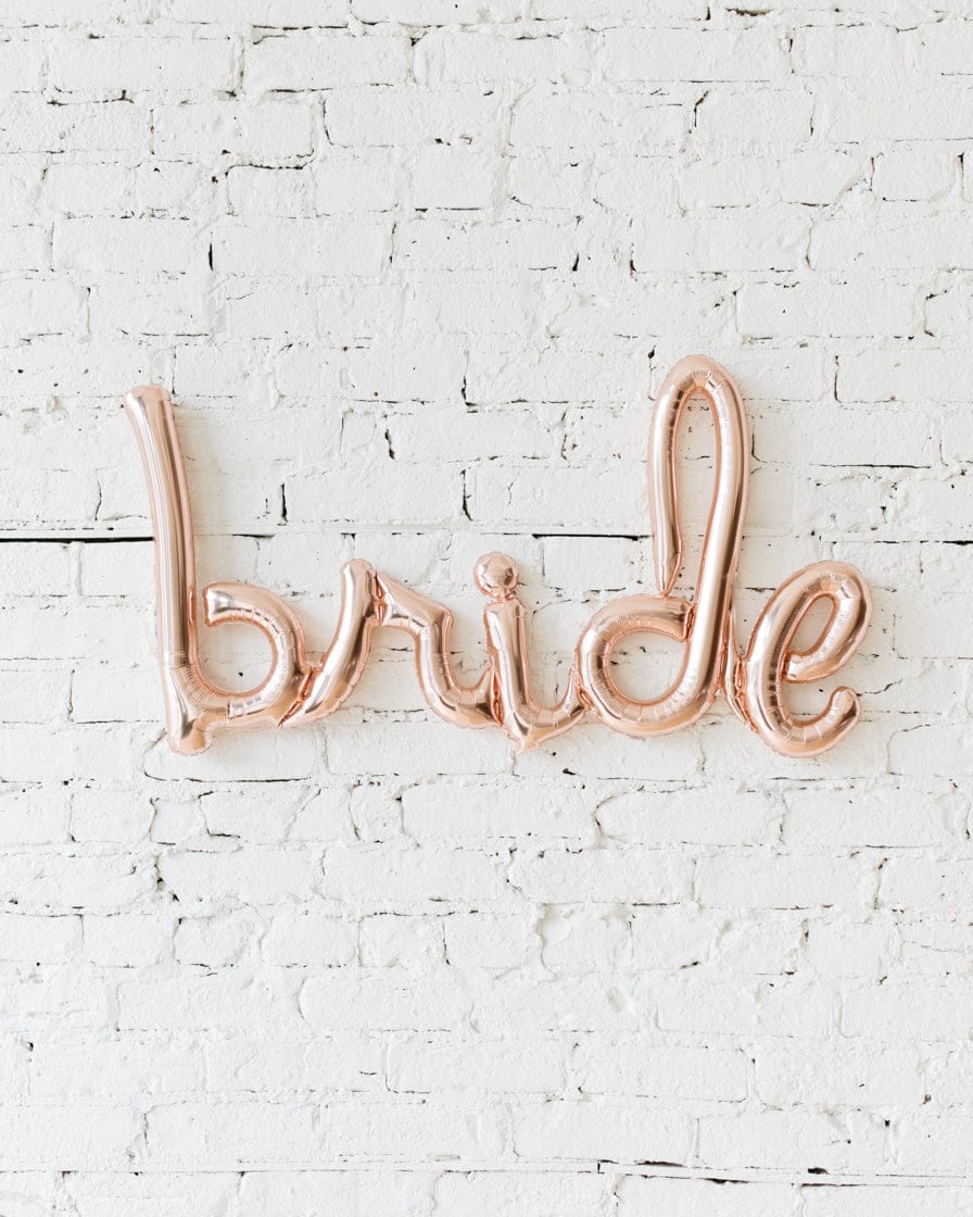 33in Rose Gold Bride Script | Rental