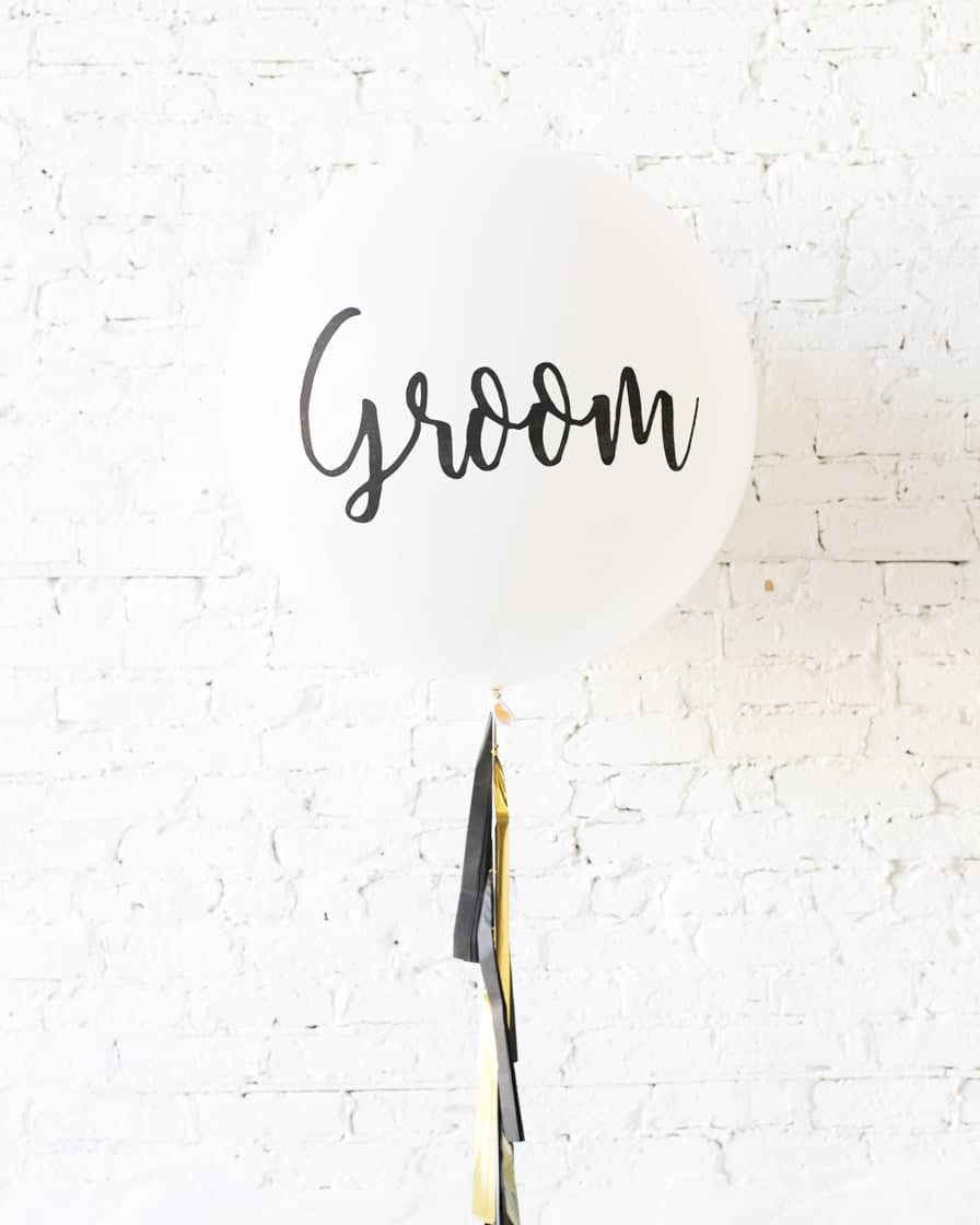 Couture – GROOM Giant Balloon with Tassel | Purchase