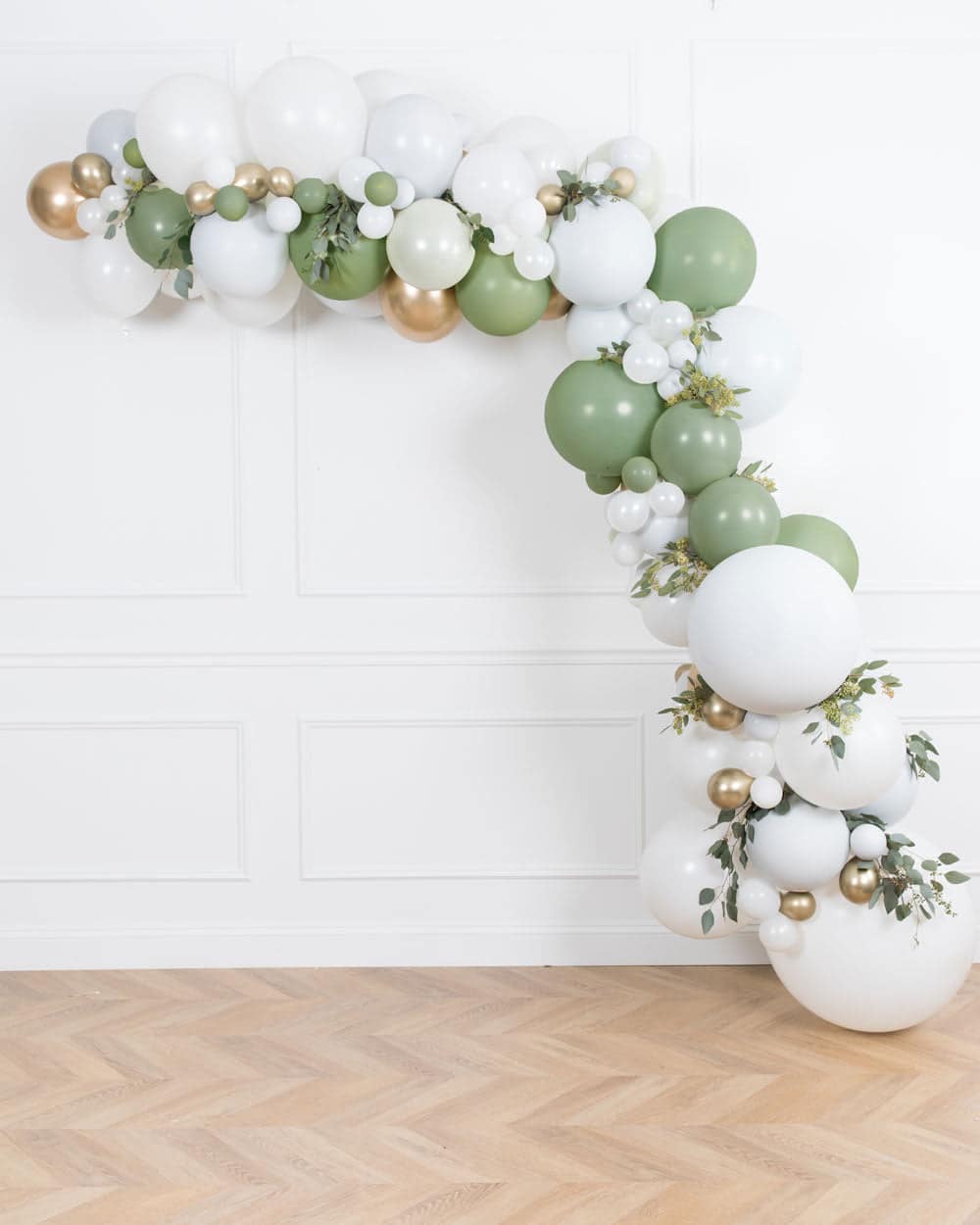 Blushing – Balloon Garland Install Piece with Greenery – 12ft | Purchase