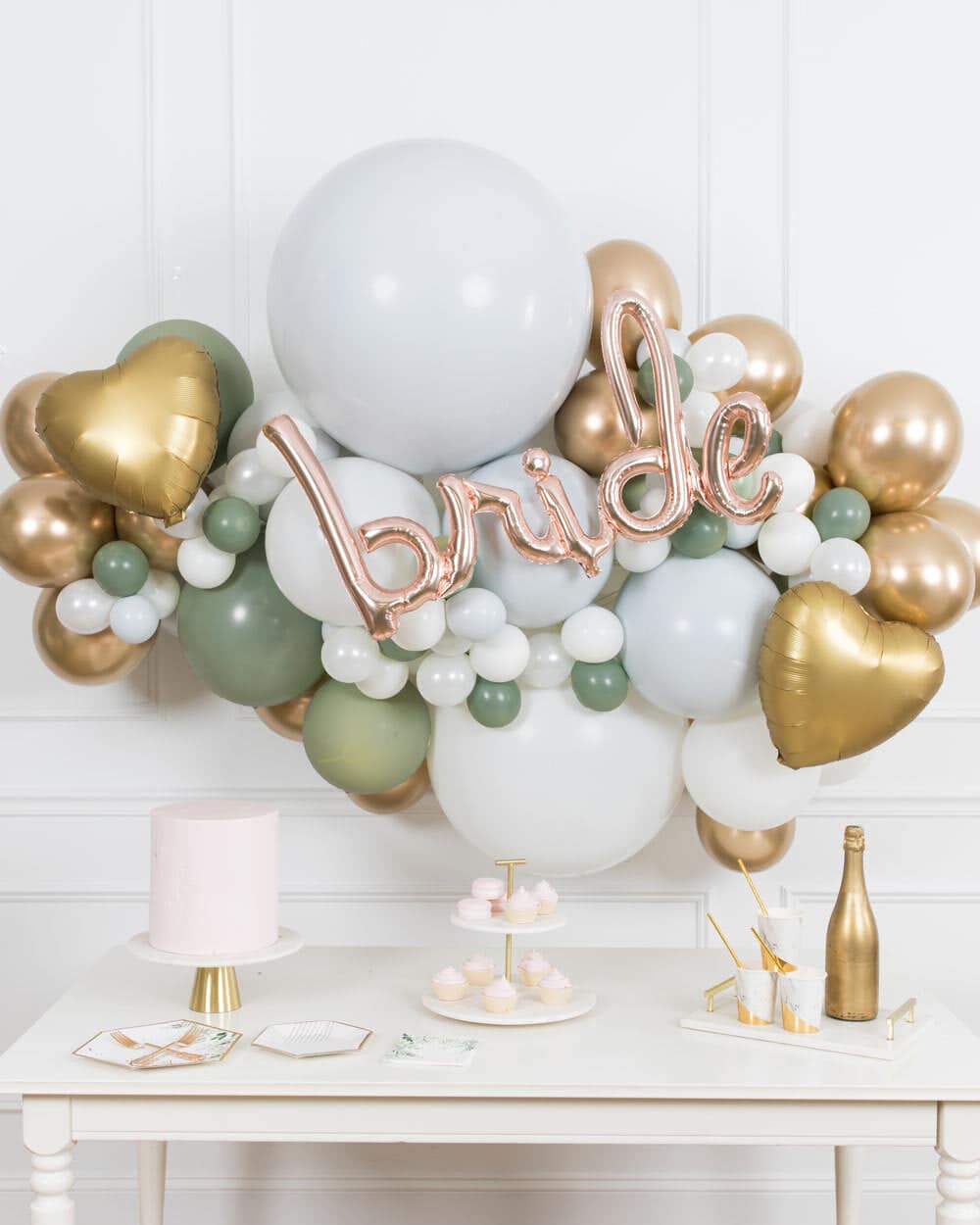 Le Marie – Balloon Backdrop Install Piece with Foils – 6ft | Rental