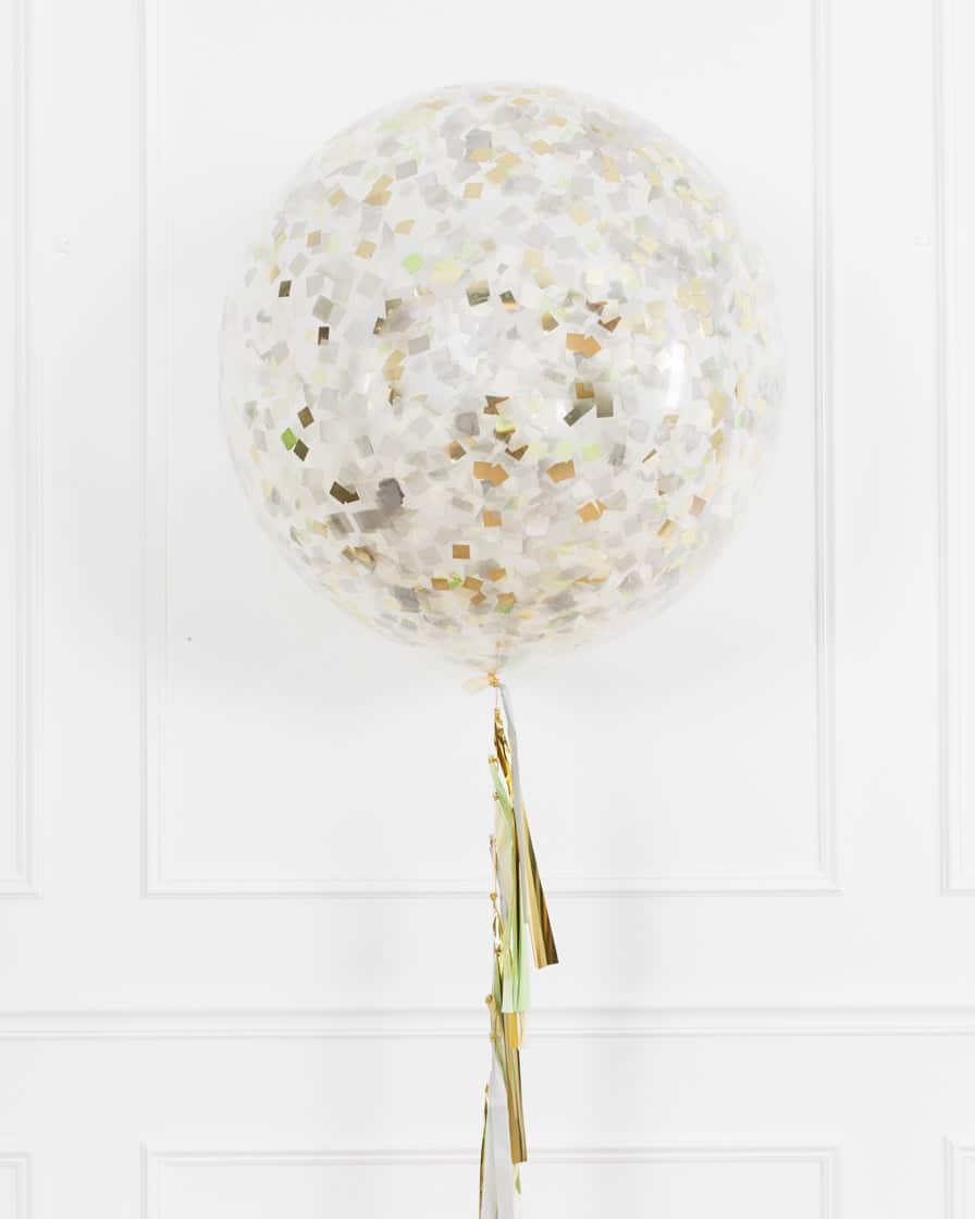 Botanical – Confetti Giant Balloon with Tassel | Rental Botanical – Confetti Giant Balloon with Tassel | Rental