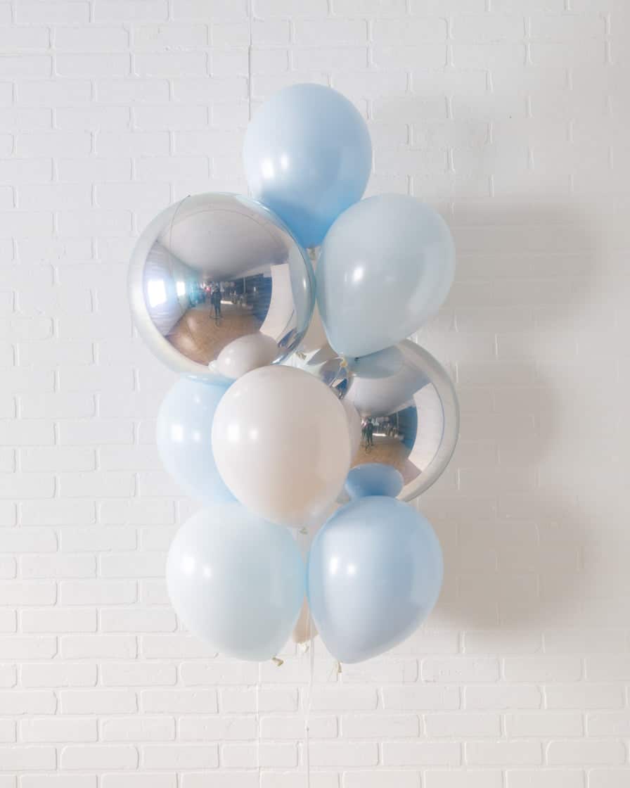 Giverny – Orb and 11in Balloons – bouquet of 10 | Rental