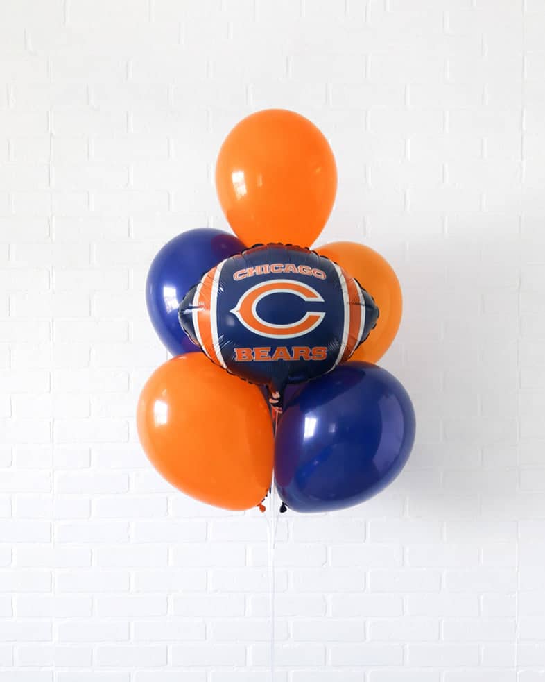 Chicago Football – Bears Foil and 11in Balloon Bouquet | Purchase