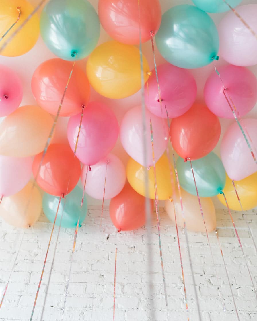 Colorful Bloom – 11in Ceiling Balloons – set of 25 | Purchase