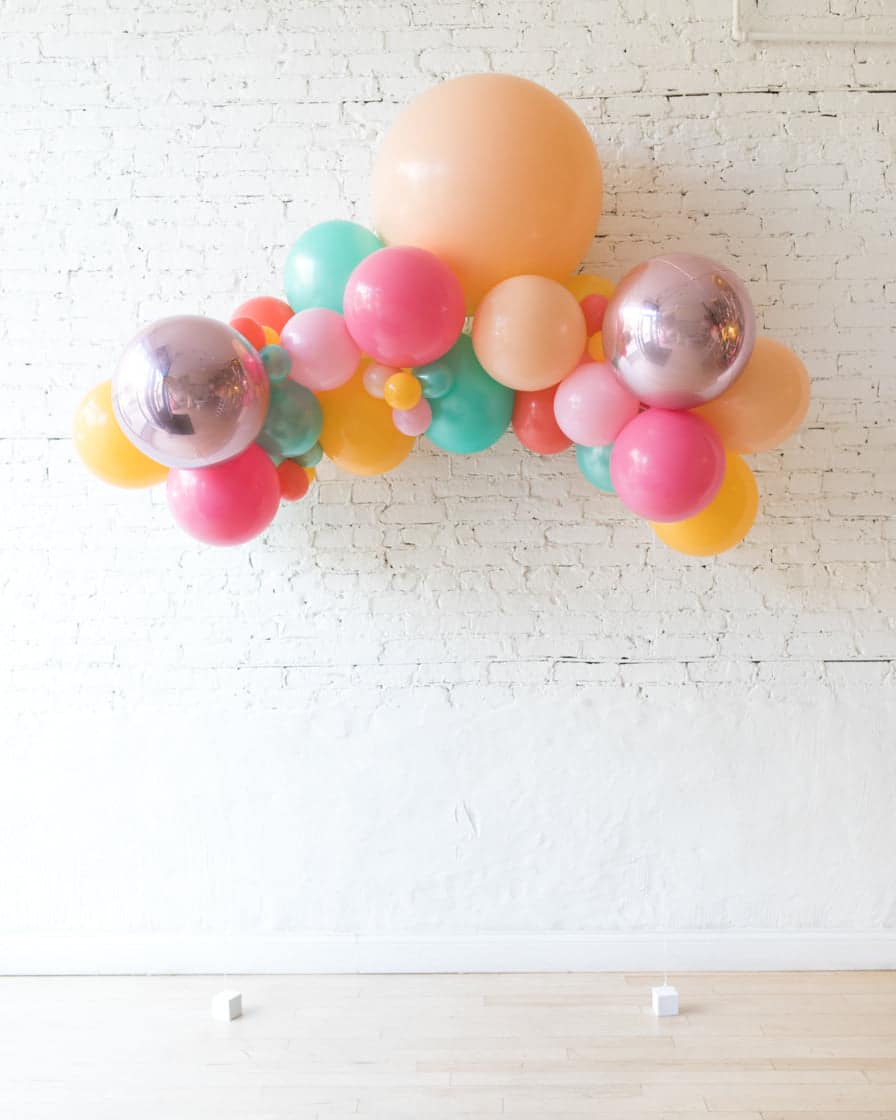 Colorful Bloom – Floating Balloon Arch – 5ft | Purchase