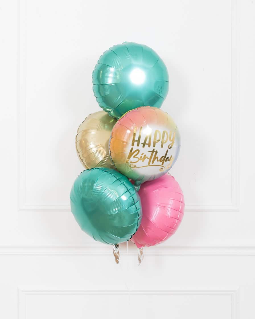 Office Birthday Party – All Foil Bouquet of 5 | Rental