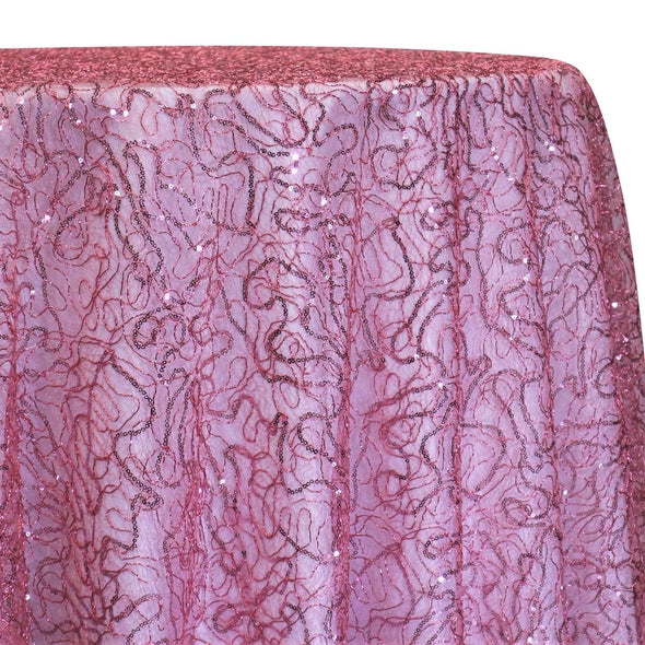 Bedazzle Table Linen in Dusty Rose | Rental