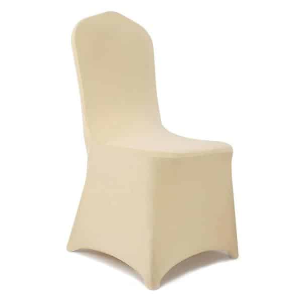 200 GSM Grade A Quality Spandex (Lycra) Banquet & Wedding Chair Cover By Eastern Mills in Champagne Color | Rental